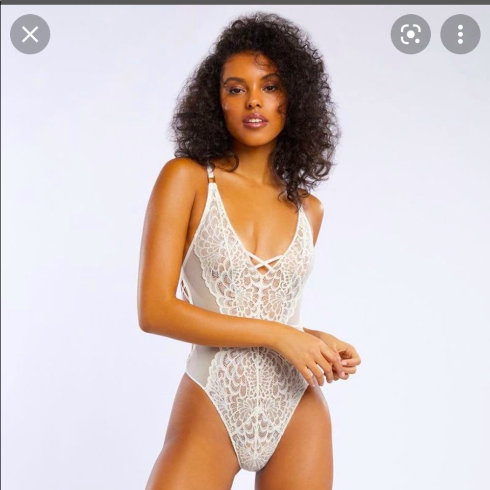 Savage X Fenty Metallic Lace Body Suit